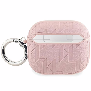 Karl Lagerfeld KLA3PGKCPP AirPods 3 dėklas rožinis Monogram Karl & Choupette Head