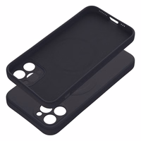 SILICONE MAG COVER dėklas telefonui, suderinamas su MagSafe, IPHONE 11 Pro juodas