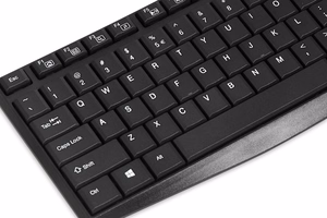 iBOX Eris USB klaviatūra, Juodas