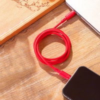 USB Kabelis Joyroom "S-1224N9" raudonas "Type-C / Lightning" 120cm (iki 20W)