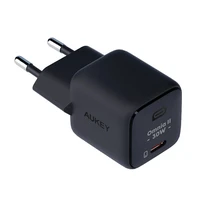 Sieninis įkroviklis "Aukey PA-B1L", USB-C, 30 W (juodas)