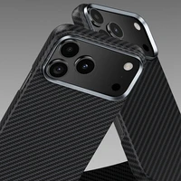 Benks Magnetinis apsauginis Kevlar dėklas su metalo rėmu 600D (0068) skirtas iPhone 17 Air juodas