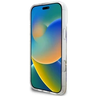 Guess dervos gėlės Magnetinis dėklas telefonui iPhone 16 Pro Max - violetinė