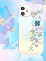 Kingxbar Lucky Series dėklas telefonui dekoruotas originaliais Swarovski kristalais iPhone 12 mini skaidrus