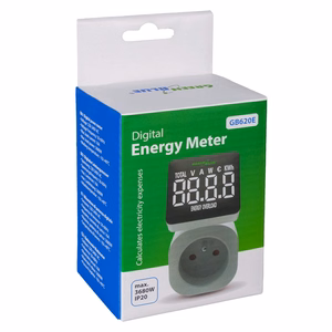 GreenBlue energijos skaitiklis, vatmetras, 16 A, maks. 3680 W, dalinė atmintis, GB620 E
