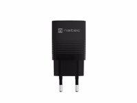 NATEC RIBERA GAN ĮKROVIKLIS 1X USB-A + 1X USB-C 30W JUODAS