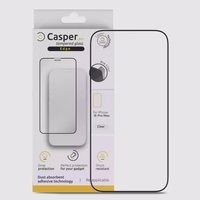 Apsauginis stiklas "Casper Pro" Apple iPhone 15 Pro Max (Nesulūžtantys kraštai) (Blister)