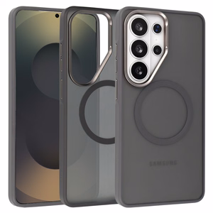 Liavec Soft Dėklas Metal Frame for Samsung Galaxy S26 Ultra pilkas