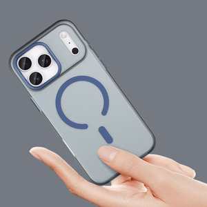 Dėklas telefonui iPhone 17 Pro - Magnētinis abrazyvinis dėklas, suderinamas su MagSafe - matinis mėlynas