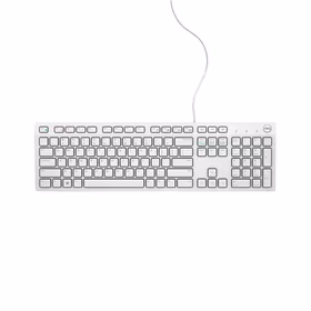 DELL KB216 klaviatūra USB QWERTY JAV tarptautinė versija Balta