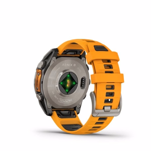 Išmanusis laikrodis Garmin Fenix 8 Sapphire oranžinis