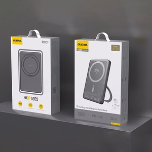 Dudao K28S 20W PD 5000mAh Išorinė baterija su Magnetine funkcija ir stovu - pilka