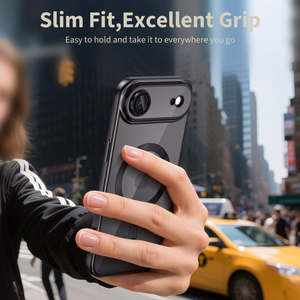 Tech-Protect MagFlex Magnetinis dėklas telefonui iPhone 17 Air - Skaidrus juodas