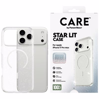 CARE by PanzerGlass Flagship Urban Explorer dėklas su baltu MagSafe iPhone 17 Pro Max - skaidrus blizgesys
