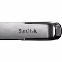 SanDisk Ultra Flair USB atmintukas 64 GB USB A tipo 3.2 Gen 1 (3.1 Gen 1) Juoda, Sidabras