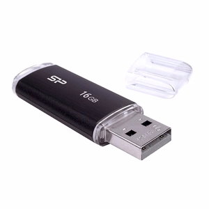 Silicon Power Ultima U02 USB atmintukas 16 GB USB A tipo 2.0 Juoda