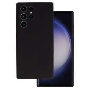 Silikoninis Lite dėklas Samsung Galaxy S22 Ultra juodas