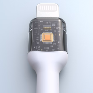 Dudao L9X 30W USB-C - Lightning kabelis 1m - baltas