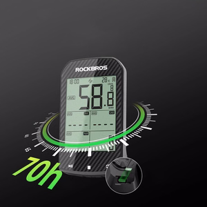 Rockbros M1Pro Bluetooth GPS dviračio kompiuteris, IPX6 – juodas