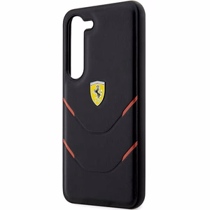 Ferrari FEHCS23MPBAK S23+ S916 juodas/juodas kietas dėklas Karštas štampavimas linijos