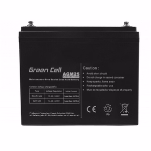 Green Cell AGM25 UPS akumuliatorius Rūgštinis akumuliatorius (VRLA) 12 V 75 Ah
