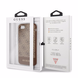 Чехол Guess 4G Stripe Collection для iPhone 7 / 8 / SE 2020 / SE 2022 - коричневый