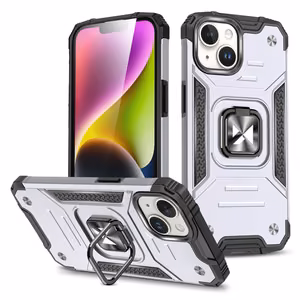 Wozinsky Ring Armor iPhone 15 Plus iPhone 15 Plus Ring Armor Чехол - серебряный