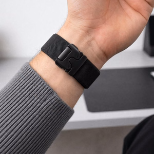 Tech-Protect Nylon Clasp dirželis, skirtas „Samsung Galaxy Watch Ultra 47 mm“ – juodas
