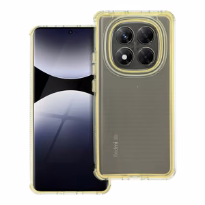MATRIX CLEAR dėklas telefonui XIAOMI Redmi Note 14 PRO 5G / 14 PRO PLUS 5G geltonas
