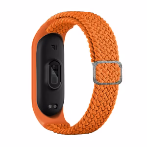 Apyrankė Braided Fabric Strap Xiaomi Mi Band 3/4/5/6 oranžinė