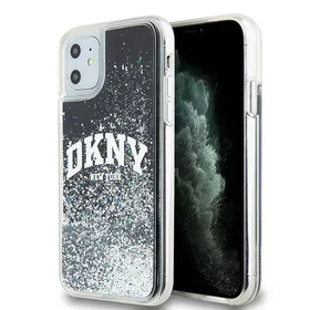 DKNY Liquid Glitter Big Logo dėklas iPhone 11 / Xr - juodas