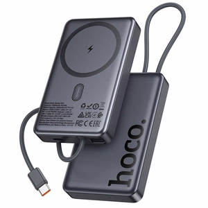 Išorinė baterija Power Bank Hoco Q44 20W Magnetic 10000mAh juoda