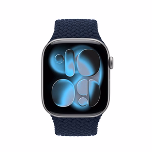 Crong Wave Band pintas Apple Watch dirželis, 38/40/41/42 mm, tamsiai mėlynas