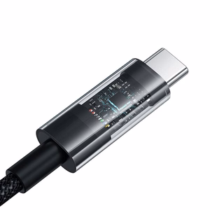 Baseus Gem USB-A į USB-C greito įkrovimo laidas 1 m, 100W, juodas