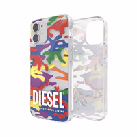 DIESEL Skaidrus dėklas PRIDE CAMO AOP IPHONE 12 MINI spalvotas