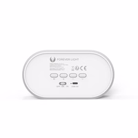 Alarm clock with LED Bunny night light PURE FNL-05 INGRID baltas long Forever Light