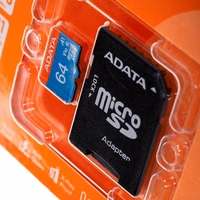 ADATA 64GB, microSDHC, Class 10 UHS-I Klasės 10
