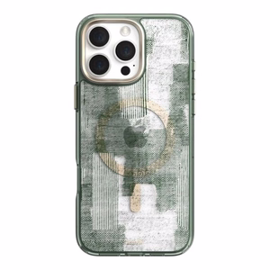 Moshi iGlaze MagSafe dėklas, skirtas iPhone 16 Pro, „Sunlit Green“ spalvos