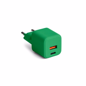 COLORUM wall įkroviklis USB-A + USB-C PD 30W CLS30-AC-04 xGreen