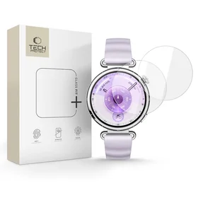 Tech-Protect Glass Fit+ 2 dalių grūdinto stiklo rinkinys Huawei Watch GT 6 41mm laikrodžiui - skaidrus