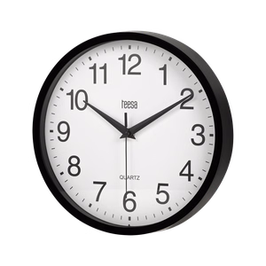 Wall clock, 25 cm, black