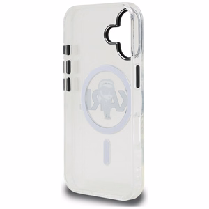 Karl Lagerfeld IML Karl Sketch Logo MagSafe dėklas iPhone 16 - skaidrus
