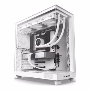 NZXT H6 Flow kompiuterio korpusas baltas