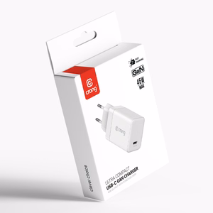 Crong Ultra Compact GaN USB-C sieninis įkroviklis, 45 W PD 3.0, PPS, baltas
