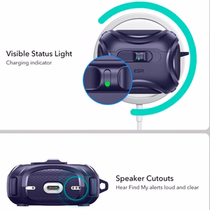 ESR Cyber FlickLock MagSafe deklas AirPods Pro 3 - Violetinis