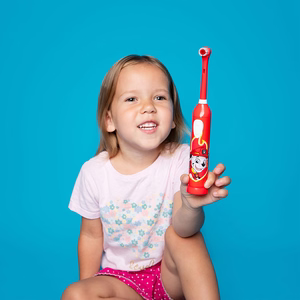 Paw Patrol vaikiškas sukamasis dantų šepetėlis KOSMO raudonas