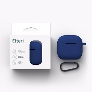 Etteri silikoninis dėklas, skirtas AirPods 3 tamsiai mėlynas
