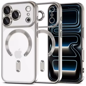 Tech-Protect MagFlex MagSafe dėklas iPhone 17 Pro skaidrus sidabrinis