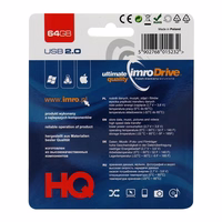 IMRO USB atmintinė juoda 64GB USB2.0