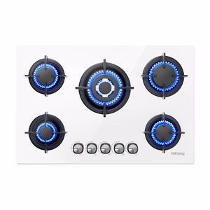 ISEASY MGBG-775 газовая варочная панель с 5 конфорками (белая)